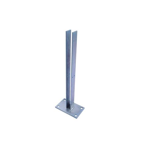 home depot metal fence post brackets|galvanized fence post mounting brackets.